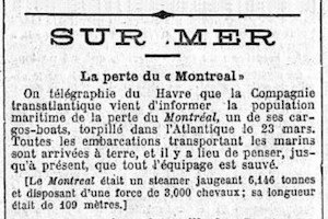 Le Montreal (1905-1917) de la Compagnie Générale Transatlantique